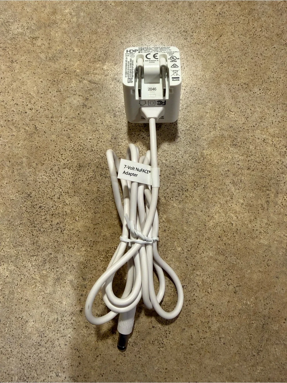 OEM NuFace Trinity Facial Toning Device Power Supply Cord 7V 7A HDP-QB07007C
